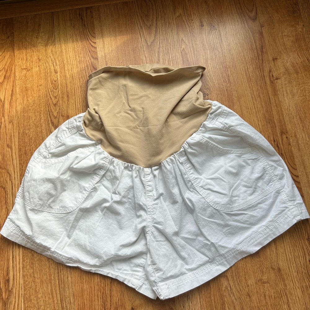 Motherhood Maternity white shorts XL